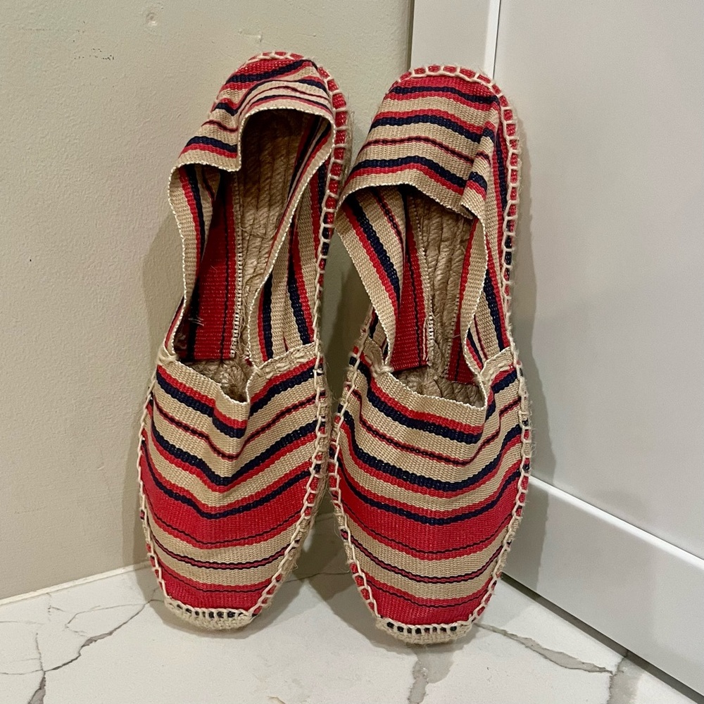 Batona, Striped Espadrilles in Red and Beige, size 39 - Picture 3 of 10